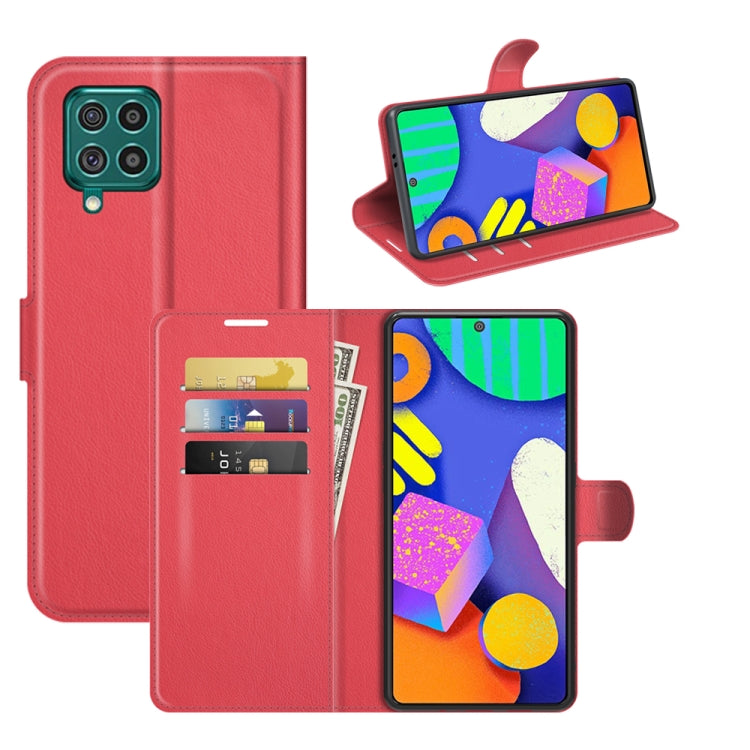 For Samsung Galaxy F62 / M62 Litchi Texture Horizontal Flip Protective Case with Holder & Card Slots & Wallet