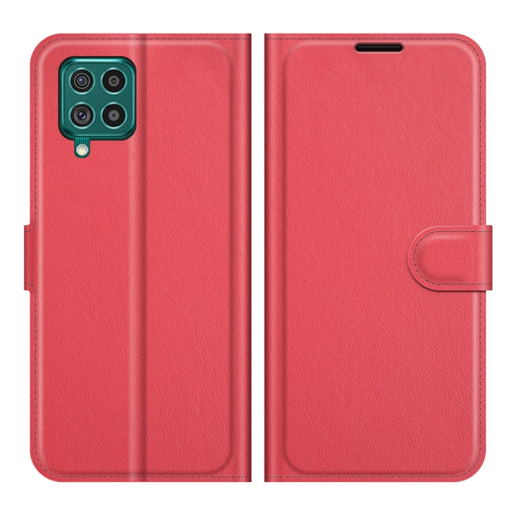 For Samsung Galaxy F62 / M62 Litchi Texture Horizontal Flip Protective Case with Holder & Card Slots & Wallet
