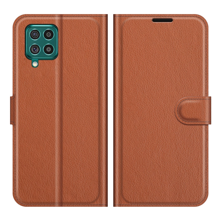 For Samsung Galaxy F62 / M62 Litchi Texture Horizontal Flip Protective Case with Holder & Card Slots & Wallet