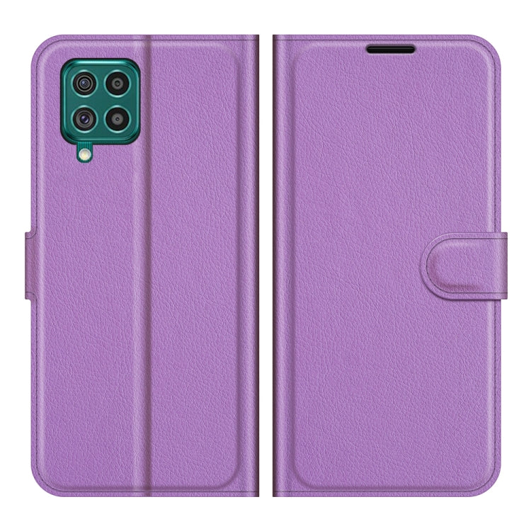 For Samsung Galaxy F62 / M62 Litchi Texture Horizontal Flip Protective Case with Holder & Card Slots & Wallet
