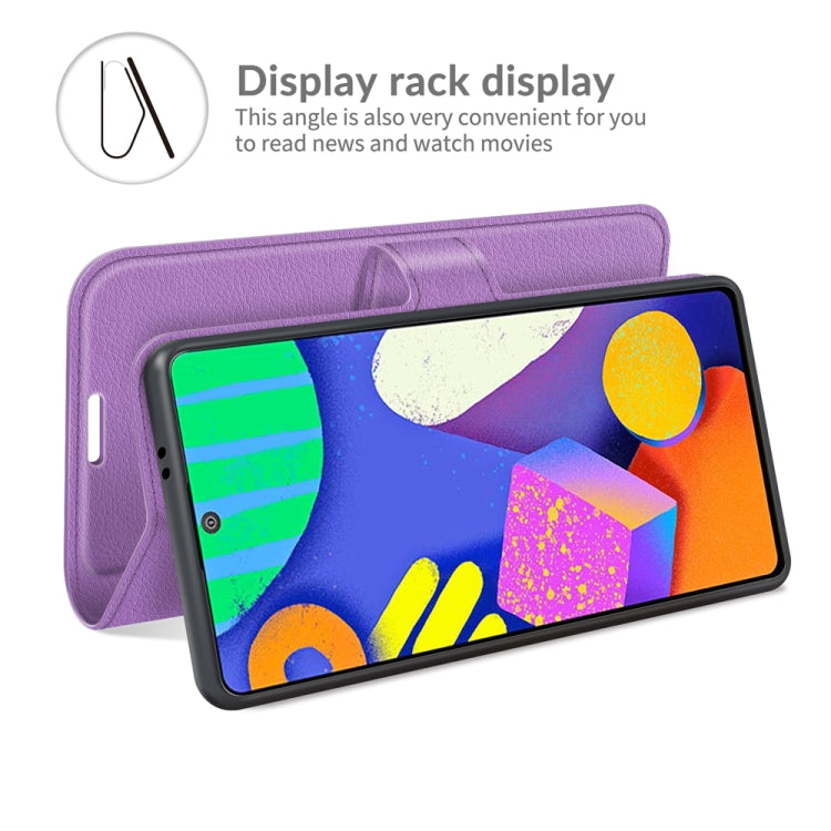 For Samsung Galaxy F62 / M62 Litchi Texture Horizontal Flip Protective Case with Holder & Card Slots & Wallet