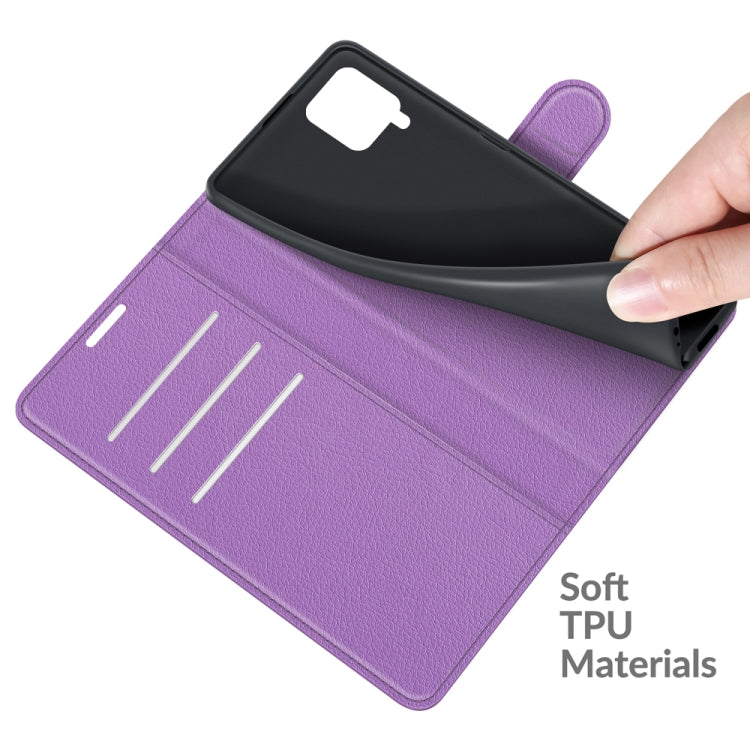 For Samsung Galaxy F62 / M62 Litchi Texture Horizontal Flip Protective Case with Holder & Card Slots & Wallet