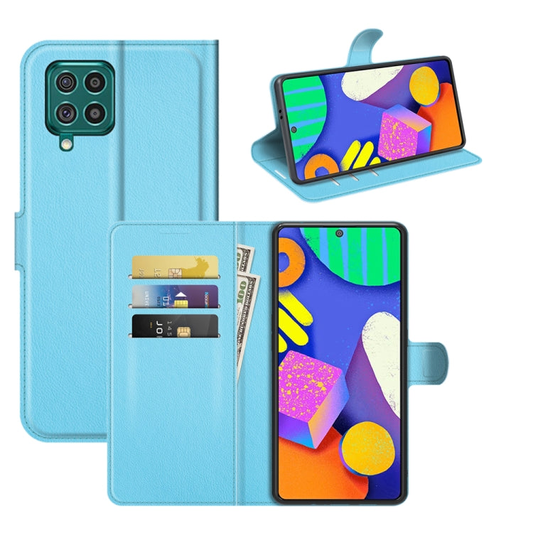 For Samsung Galaxy F62 / M62 Litchi Texture Horizontal Flip Protective Case with Holder & Card Slots & Wallet