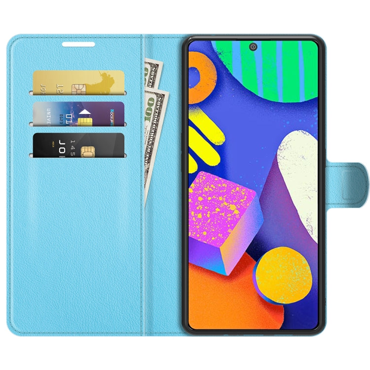 For Samsung Galaxy F62 / M62 Litchi Texture Horizontal Flip Protective Case with Holder & Card Slots & Wallet