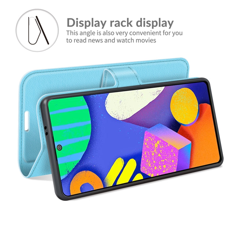 For Samsung Galaxy F62 / M62 Litchi Texture Horizontal Flip Protective Case with Holder & Card Slots & Wallet