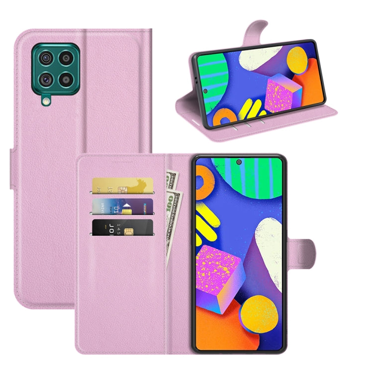 For Samsung Galaxy F62 / M62 Litchi Texture Horizontal Flip Protective Case with Holder & Card Slots & Wallet