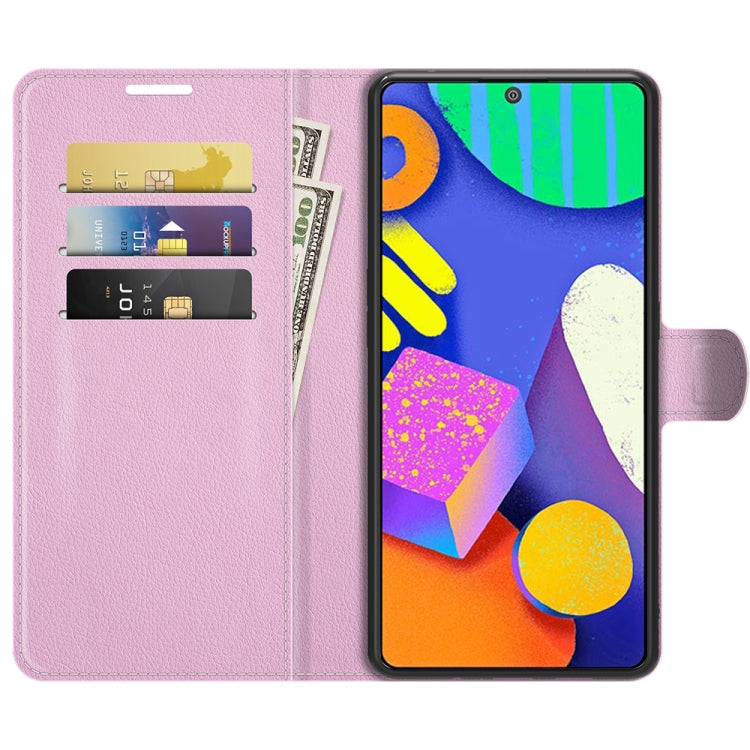 For Samsung Galaxy F62 / M62 Litchi Texture Horizontal Flip Protective Case with Holder & Card Slots & Wallet