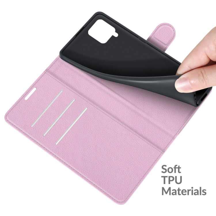For Samsung Galaxy F62 / M62 Litchi Texture Horizontal Flip Protective Case with Holder & Card Slots & Wallet