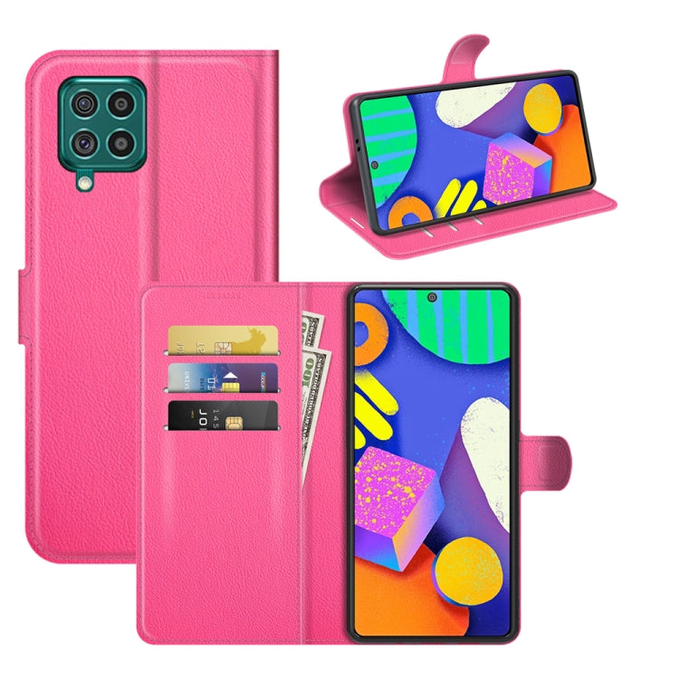 For Samsung Galaxy F62 / M62 Litchi Texture Horizontal Flip Protective Case with Holder & Card Slots & Wallet