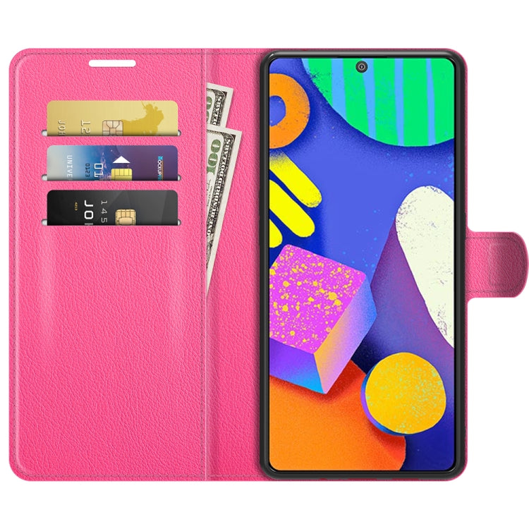 For Samsung Galaxy F62 / M62 Litchi Texture Horizontal Flip Protective Case with Holder & Card Slots & Wallet