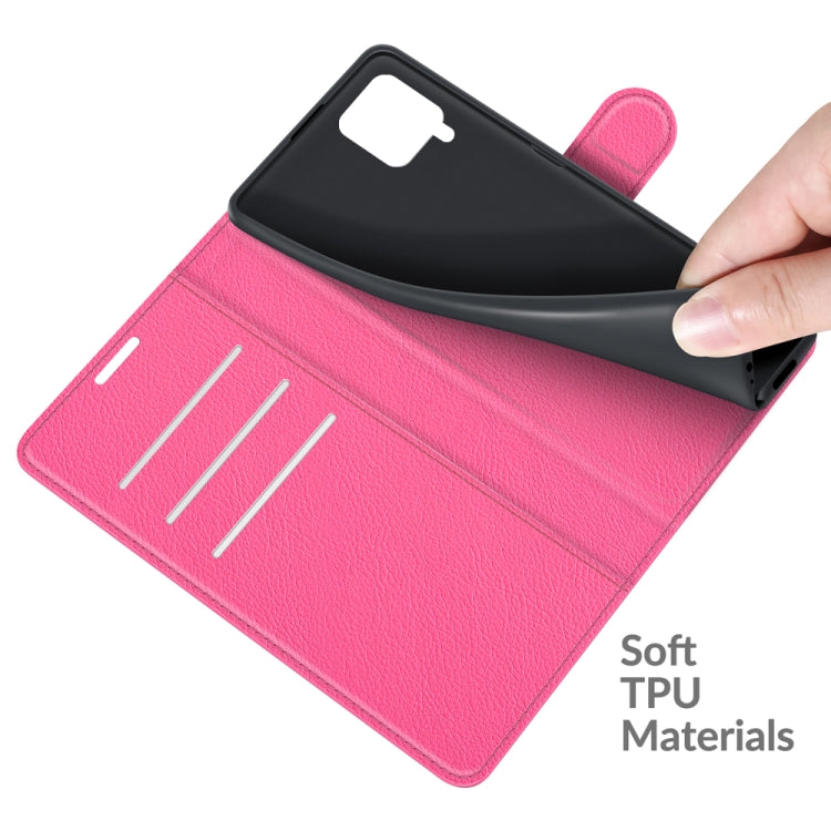 For Samsung Galaxy F62 / M62 Litchi Texture Horizontal Flip Protective Case with Holder & Card Slots & Wallet