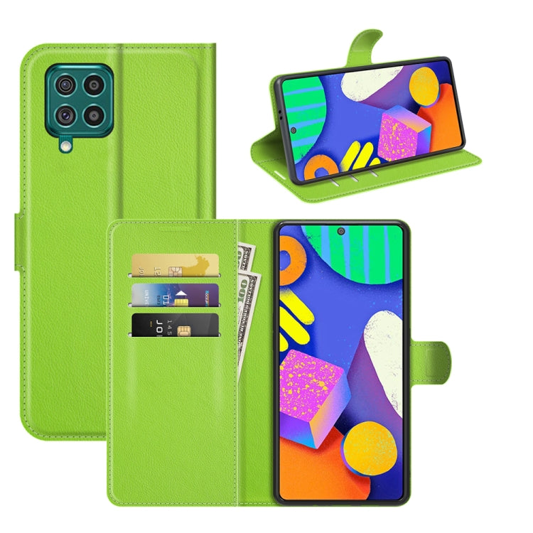 For Samsung Galaxy F62 / M62 Litchi Texture Horizontal Flip Protective Case with Holder & Card Slots & Wallet