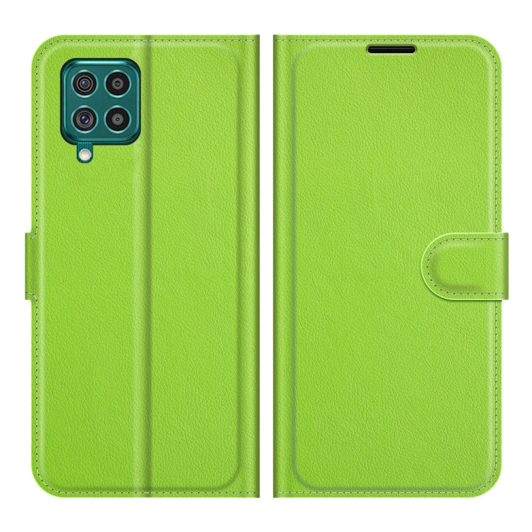 For Samsung Galaxy F62 / M62 Litchi Texture Horizontal Flip Protective Case with Holder & Card Slots & Wallet
