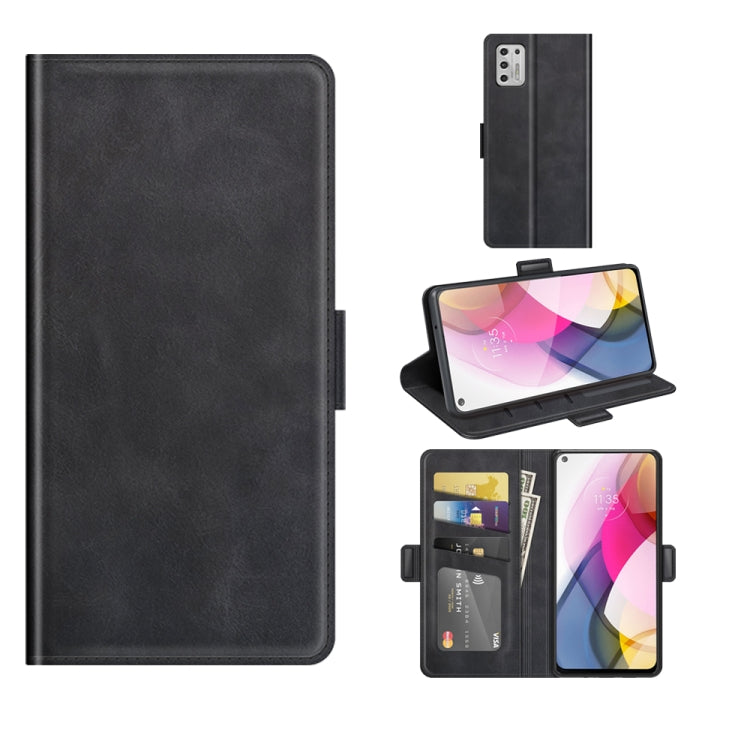 For Motorola Moto G Stylus 2021 Dual-side Magnetic Buckle Horizontal Flip Leather Case with Holder & Card Slots & Wallet