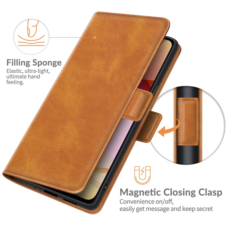 For Motorola Moto G Stylus 2021 Dual-side Magnetic Buckle Horizontal Flip Leather Case with Holder & Card Slots & Wallet