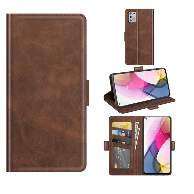 For Motorola Moto G Stylus 2021 Dual-side Magnetic Buckle Horizontal Flip Leather Case with Holder & Card Slots & Wallet