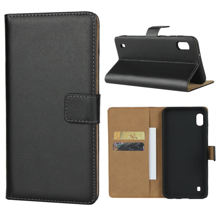 Horizontal Flip Leather Case for Galaxy A10, with Magnetic Buckle & Holder & Card Slots & Wallet(Black)