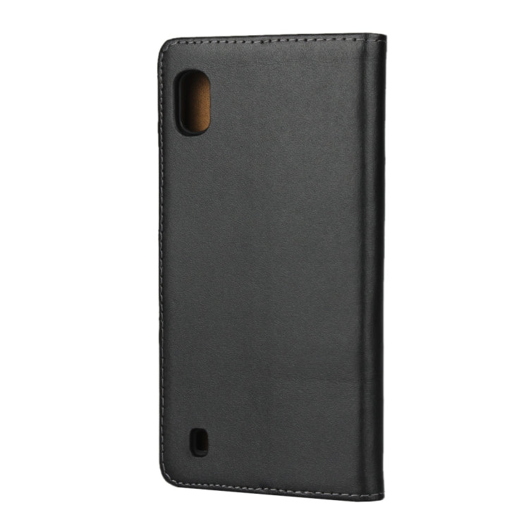 Horizontal Flip Leather Case for Galaxy A10, with Magnetic Buckle & Holder & Card Slots & Wallet(Black)