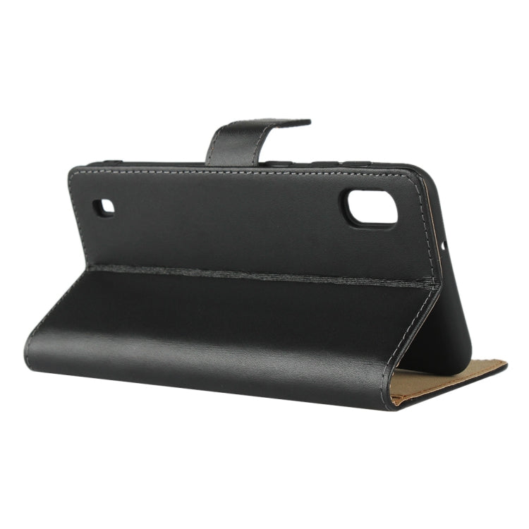 Horizontal Flip Leather Case for Galaxy A10, with Magnetic Buckle & Holder & Card Slots & Wallet(Black)