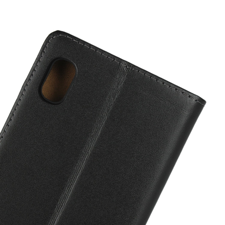 Horizontal Flip Leather Case for Galaxy A10, with Magnetic Buckle & Holder & Card Slots & Wallet(Black)