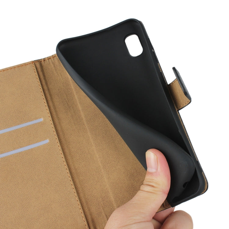 Horizontal Flip Leather Case for Galaxy A10, with Magnetic Buckle & Holder & Card Slots & Wallet(Black)