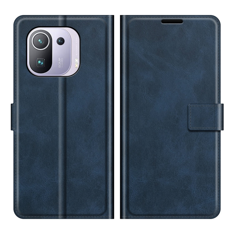 For Xiaomi Mi 11 Pro 4G / 5G Retro Calf Pattern Buckle Horizontal Flip Leather Case with Holder & Card Slots & Wallet