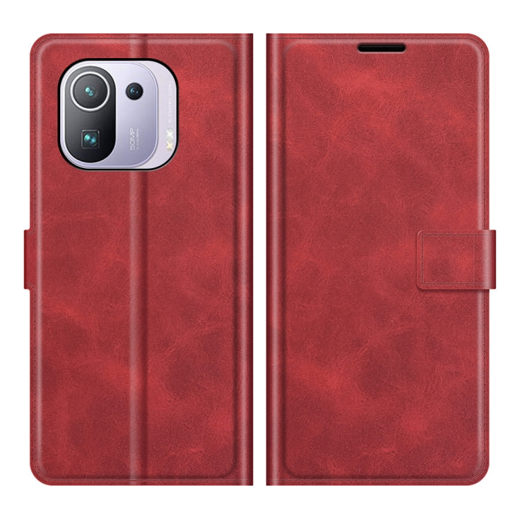 For Xiaomi Mi 11 Pro 4G / 5G Retro Calf Pattern Buckle Horizontal Flip Leather Case with Holder & Card Slots & Wallet