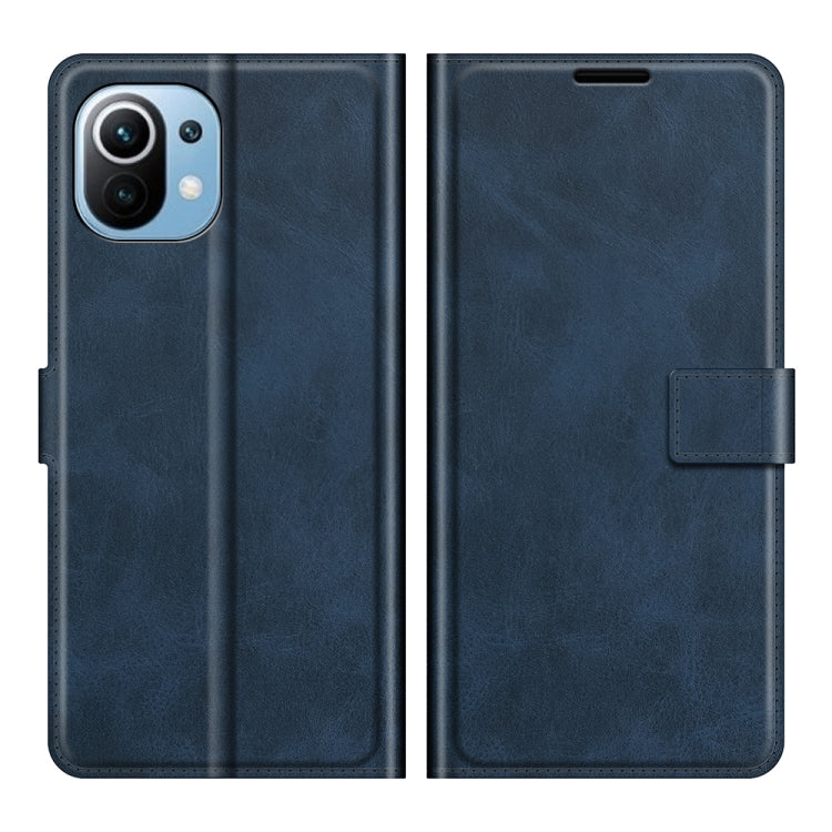 For Xiaomi Mi 11 Lite 4G / 5G Retro Calf Pattern Buckle Horizontal Flip Leather Case with Holder & Card Slots & Wallet