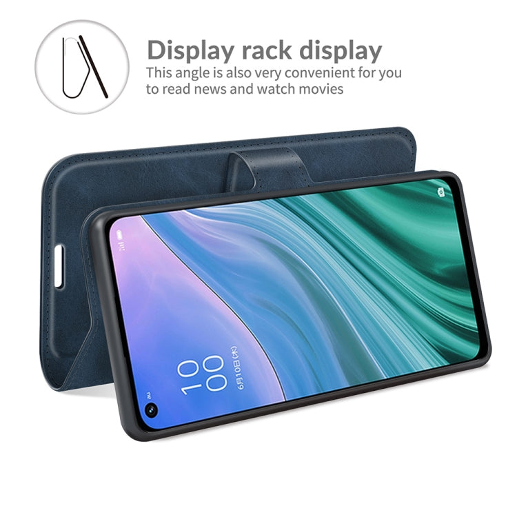 For OPPO A54 5G Retro Calf Pattern Buckle Horizontal Flip Leather Case with Holder & Card Slots & Wallet