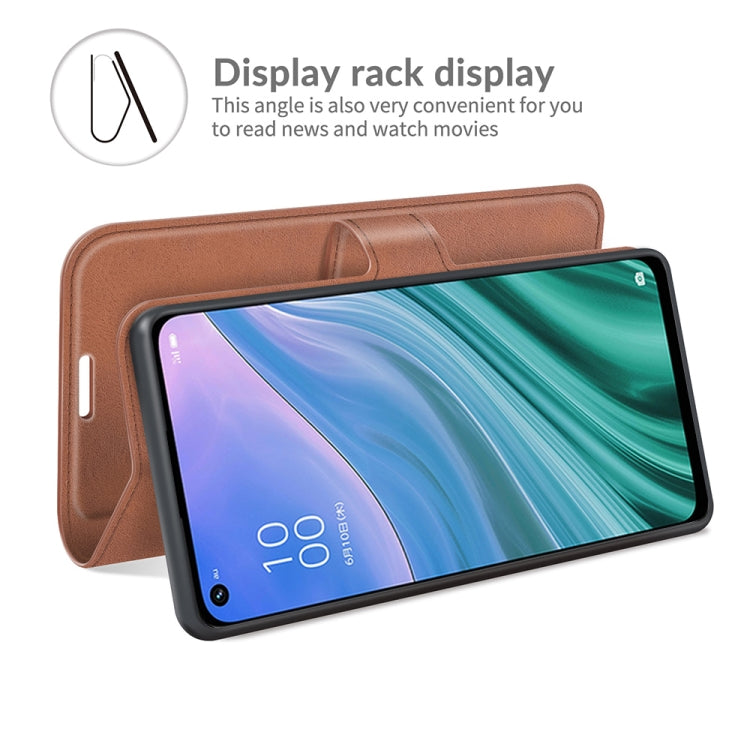 For OPPO A54 5G Retro Calf Pattern Buckle Horizontal Flip Leather Case with Holder & Card Slots & Wallet