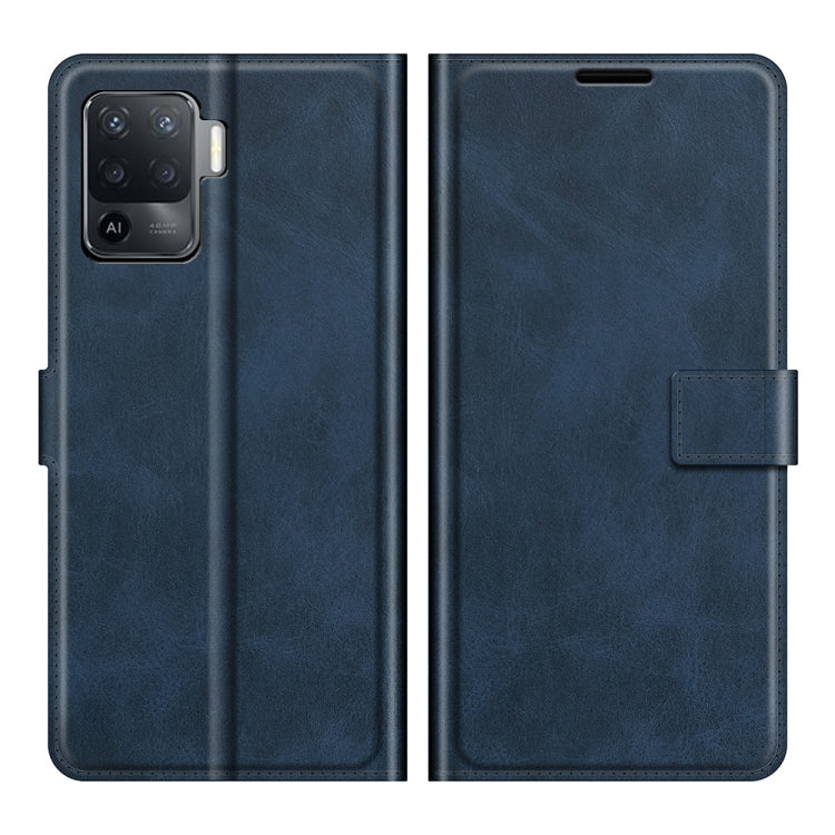 For OPPO A94 4G / F19 Pro Retro Calf Pattern Buckle Horizontal Flip Leather Case with Holder & Card Slots & Wallet
