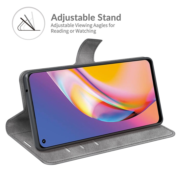 For OPPO A94 4G / F19 Pro Retro Calf Pattern Buckle Horizontal Flip Leather Case with Holder & Card Slots & Wallet