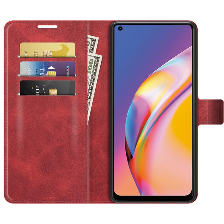 For OPPO A94 4G / F19 Pro Retro Calf Pattern Buckle Horizontal Flip Leather Case with Holder & Card Slots & Wallet