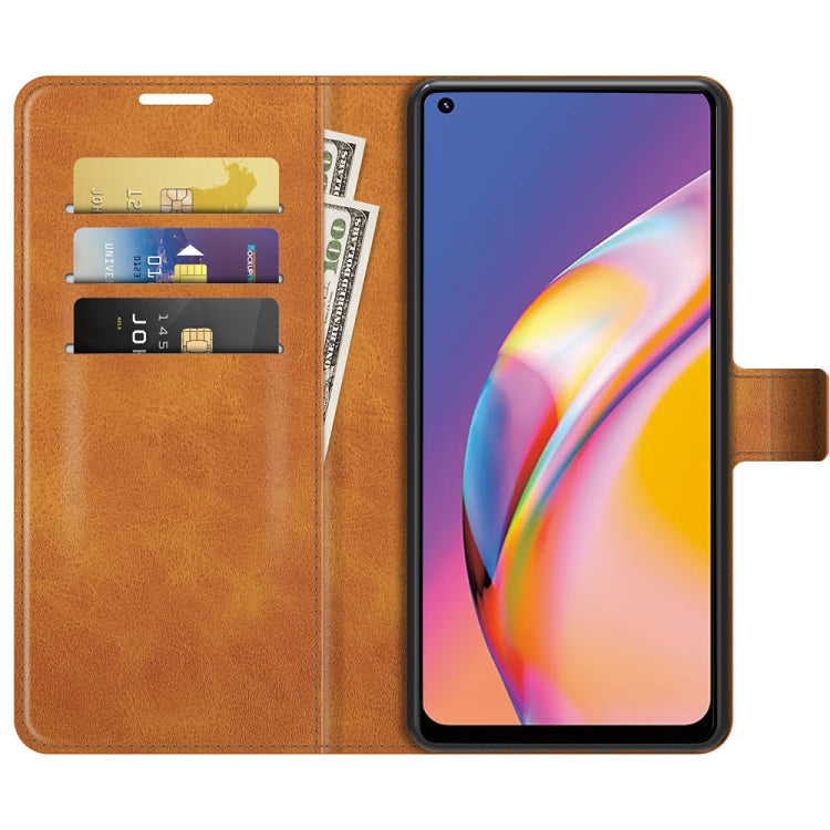 For OPPO A94 4G / F19 Pro Retro Calf Pattern Buckle Horizontal Flip Leather Case with Holder & Card Slots & Wallet
