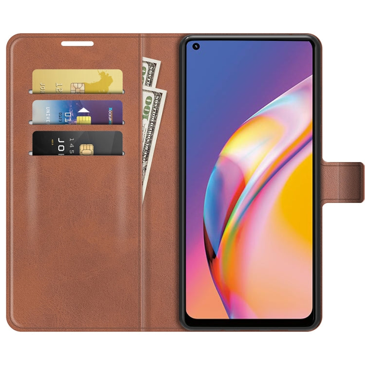 For OPPO A94 4G / F19 Pro Retro Calf Pattern Buckle Horizontal Flip Leather Case with Holder & Card Slots & Wallet