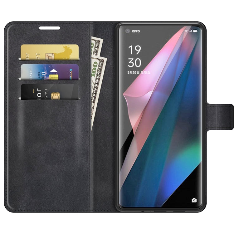 For OPPO Find X3 Pro / Find X3 Retro Calf Pattern Buckle Horizontal Flip Leather Case with Holder & Card Slots & Wallet