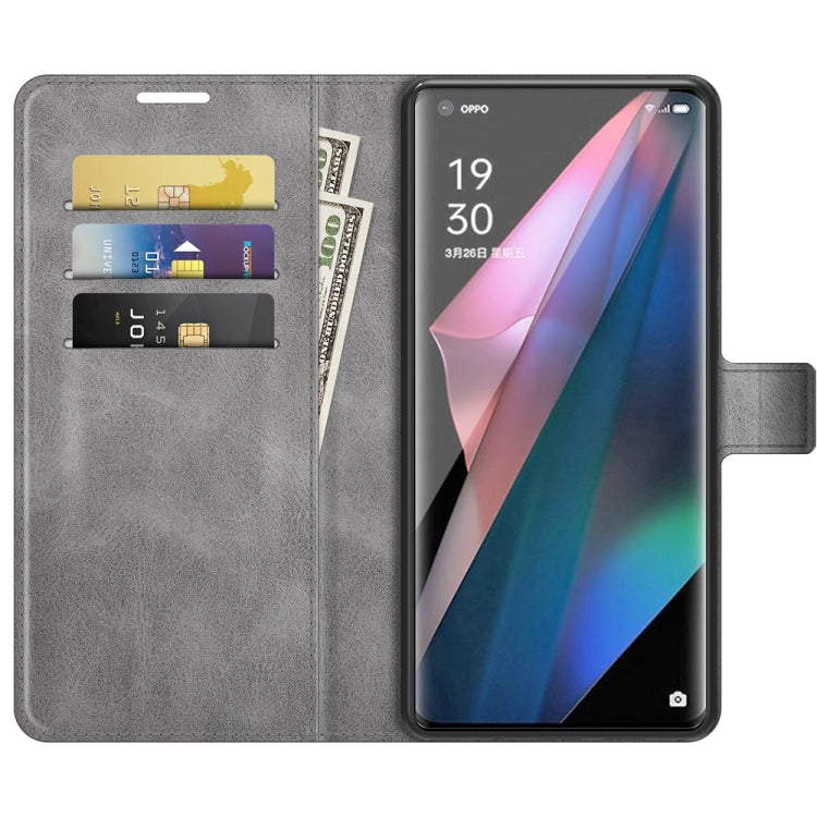 For OPPO Find X3 Pro / Find X3 Retro Calf Pattern Buckle Horizontal Flip Leather Case with Holder & Card Slots & Wallet