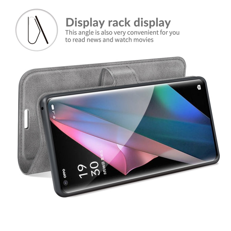 For OPPO Find X3 Pro / Find X3 Retro Calf Pattern Buckle Horizontal Flip Leather Case with Holder & Card Slots & Wallet