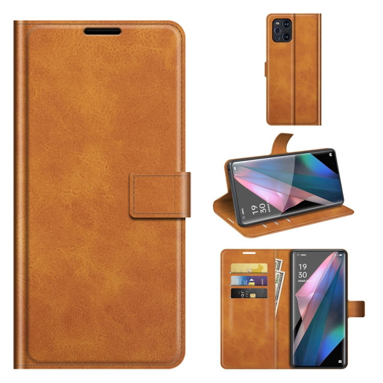 For OPPO Find X3 Pro / Find X3 Retro Calf Pattern Buckle Horizontal Flip Leather Case with Holder & Card Slots & Wallet