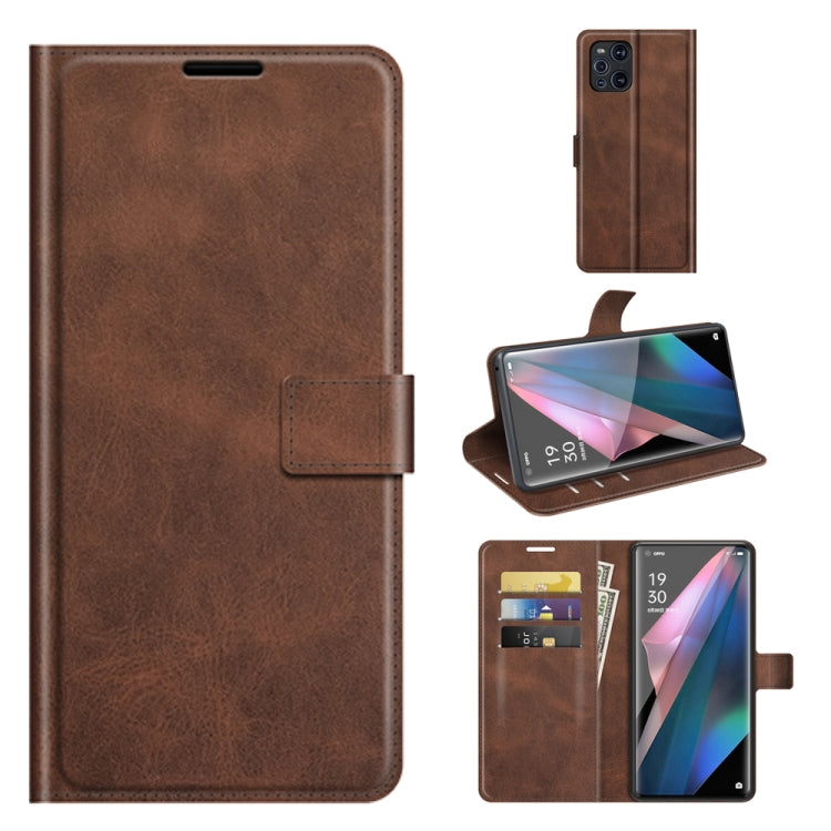 For OPPO Find X3 Pro / Find X3 Retro Calf Pattern Buckle Horizontal Flip Leather Case with Holder & Card Slots & Wallet