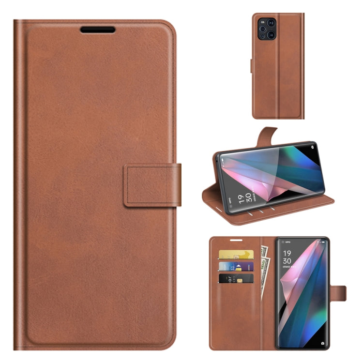 For OPPO Find X3 Pro / Find X3 Retro Calf Pattern Buckle Horizontal Flip Leather Case with Holder & Card Slots & Wallet