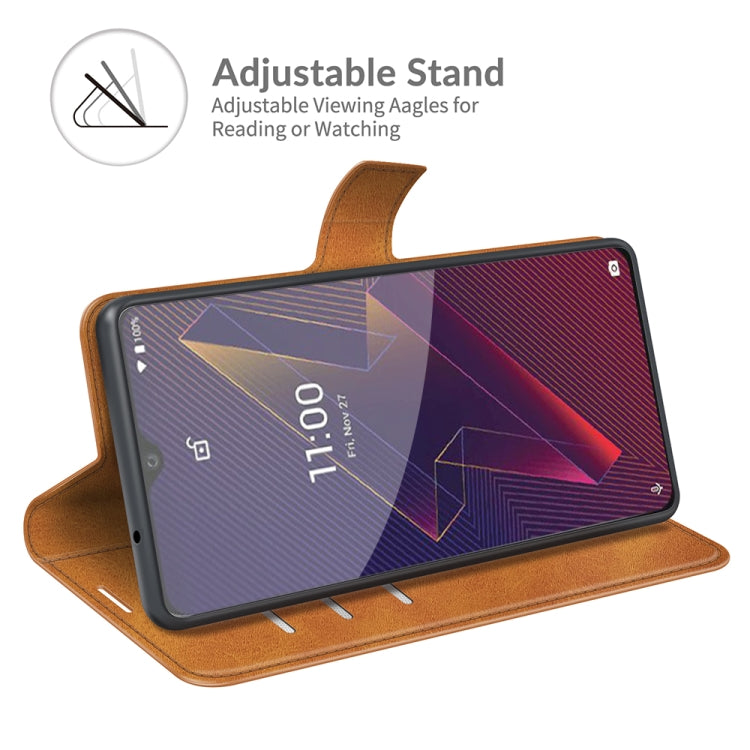 For Wiko Power U20 Retro Calf Pattern Buckle Horizontal Flip Leather Case with Holder & Card Slots & Wallet