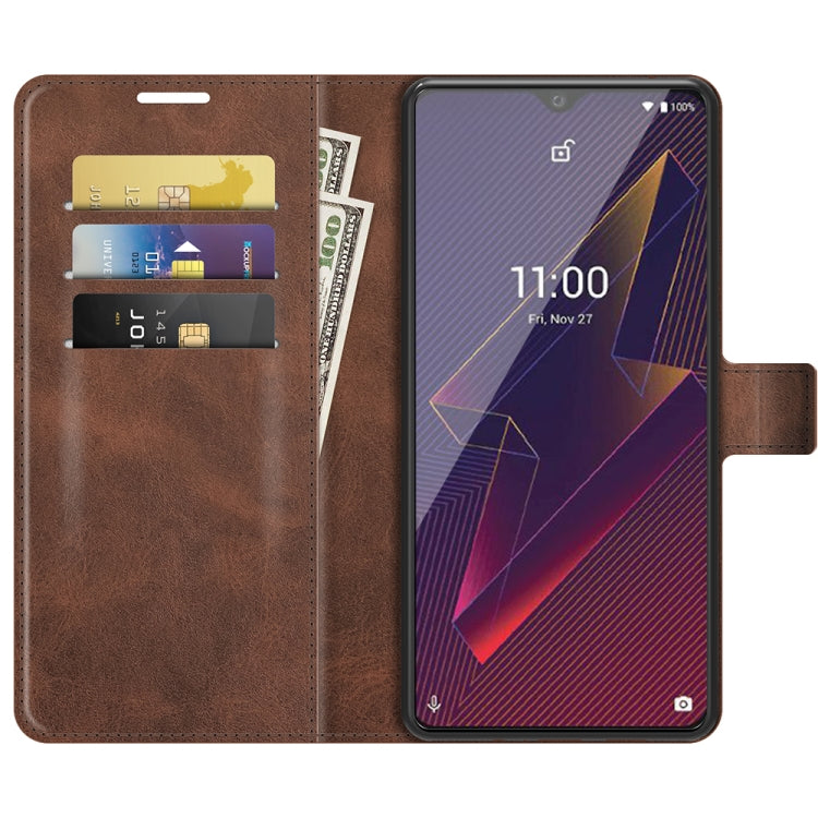 For Wiko Power U20 Retro Calf Pattern Buckle Horizontal Flip Leather Case with Holder & Card Slots & Wallet