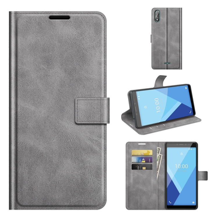 For Wiko Y51 / Sunny 5 lite Retro Calf Pattern Buckle Horizontal Flip Leather Case with Holder & Card Slots & Wallet