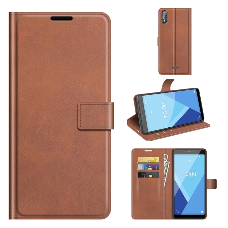 For Wiko Y51 / Sunny 5 lite Retro Calf Pattern Buckle Horizontal Flip Leather Case with Holder & Card Slots & Wallet