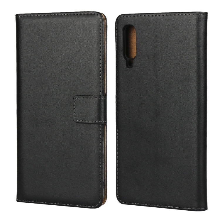 Horizontal Flip Leather Case for Galaxy A70, with Magnetic Buckle & Holder & Card Slots & Wallet(Black)