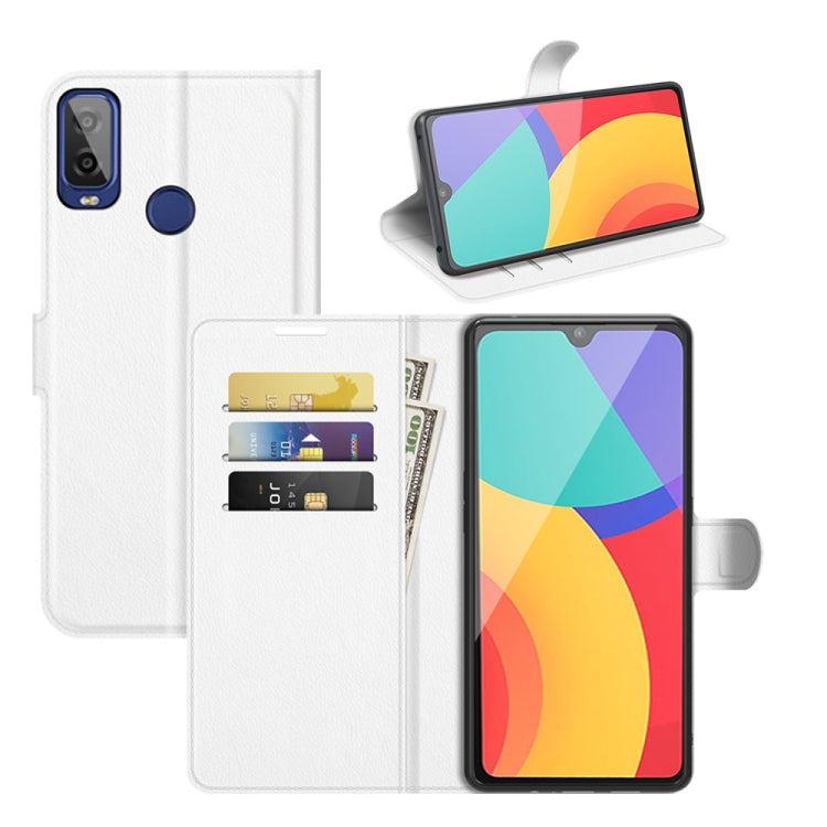 For Alcatel 1L 2021 Litchi Texture Horizontal Flip Protective Case with Holder & Card Slots & Wallet