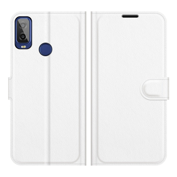 For Alcatel 1L 2021 Litchi Texture Horizontal Flip Protective Case with Holder & Card Slots & Wallet