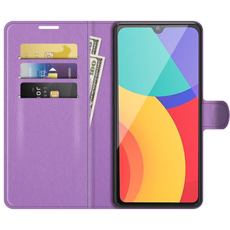 For Alcatel 1L 2021 Litchi Texture Horizontal Flip Protective Case with Holder & Card Slots & Wallet