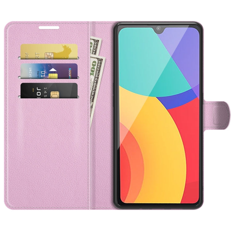 For Alcatel 1L 2021 Litchi Texture Horizontal Flip Protective Case with Holder & Card Slots & Wallet